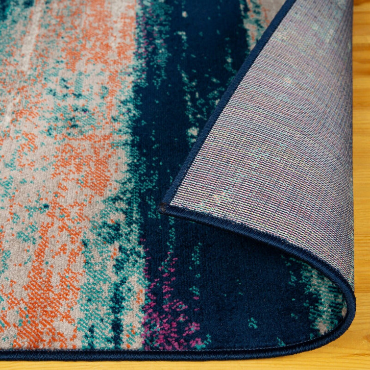 17 Stories Wool Blue/Beige Indoor/Outdoor Rug & Reviews Wayfair